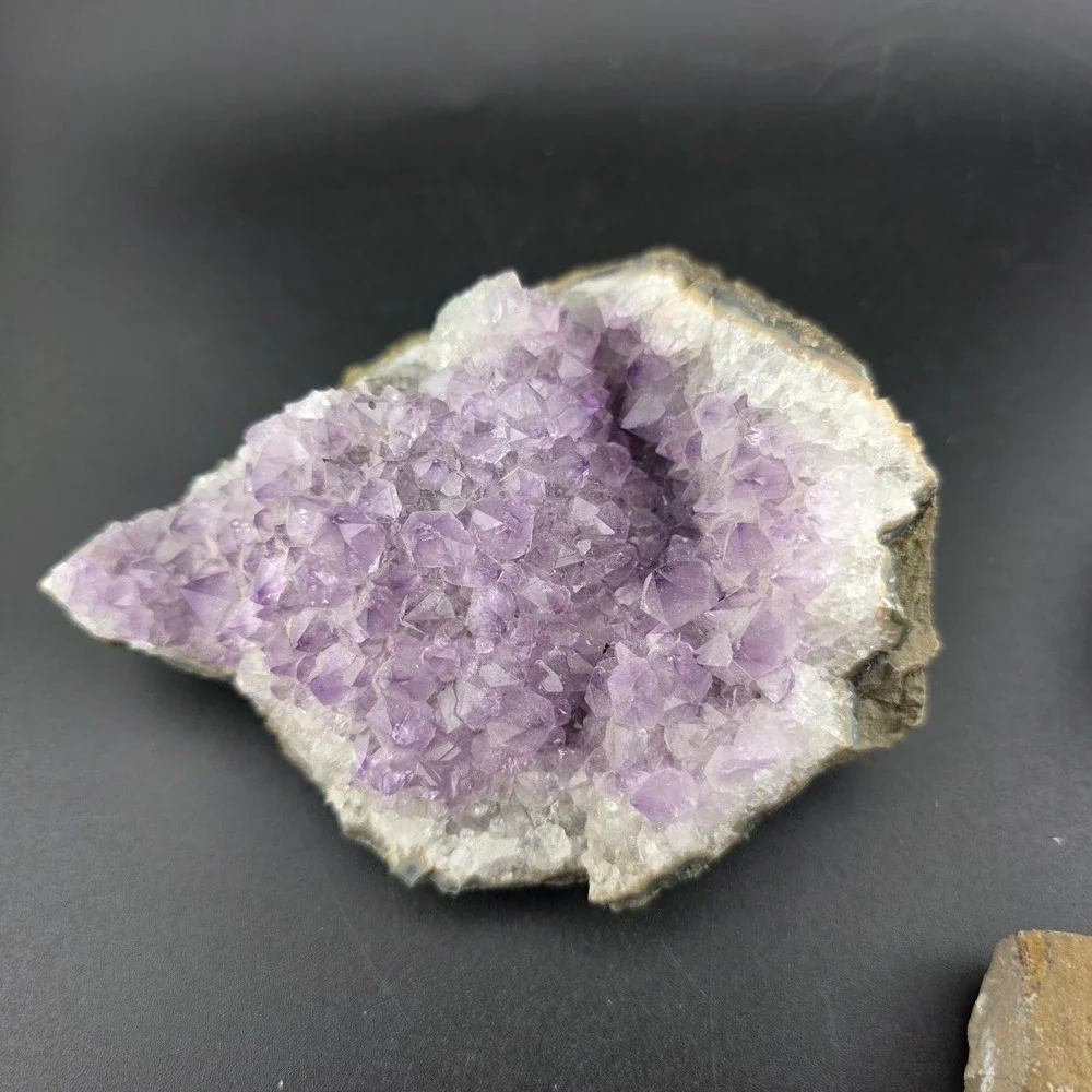 Natural Amethyst Crystal Cluster Lot 3 Piece Raw Purple Druzy Geode‎ Specimens